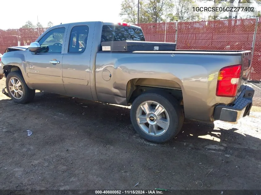 2012 Chevrolet Silverado 1500 Lt VIN: 1GCRCSE06CZ277402 Lot: 40880052