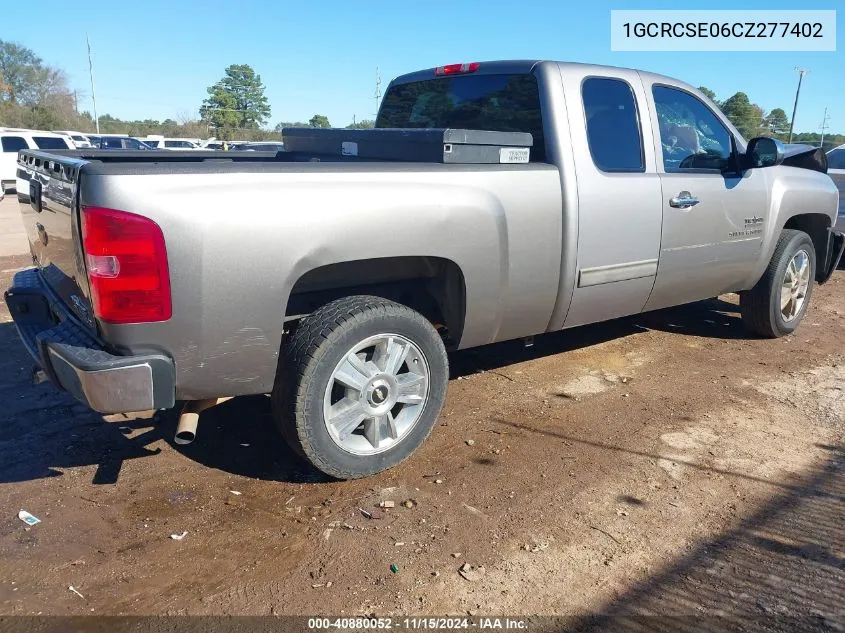 2012 Chevrolet Silverado 1500 Lt VIN: 1GCRCSE06CZ277402 Lot: 40880052