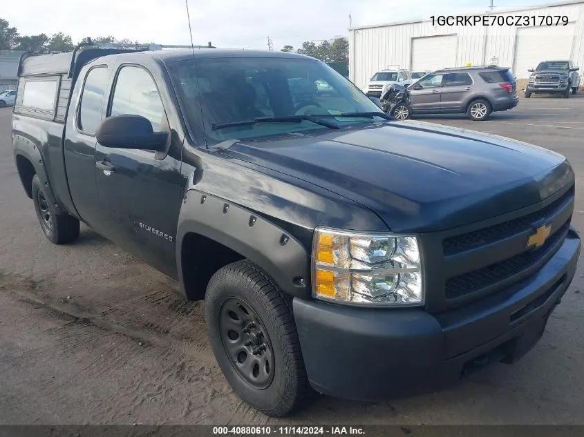 2012 Chevrolet Silverado 1500 Work Truck VIN: 1GCRKPE70CZ317079 Lot: 40880610