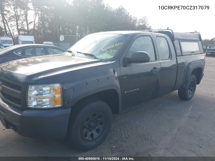 2012 Chevrolet Silverado 1500 Work Truck VIN: 1GCRKPE70CZ317079 Lot: 40880610