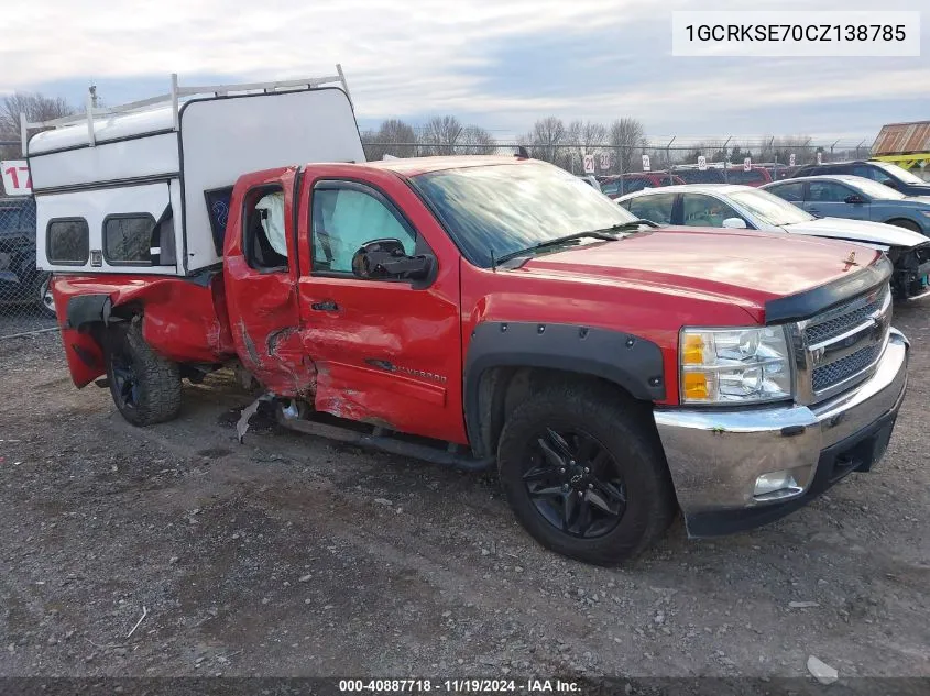 1GCRKSE70CZ138785 2012 Chevrolet Silverado 1500 Lt