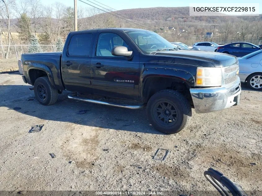 2012 Chevrolet Silverado 1500 Lt VIN: 1GCPKSE7XCF229815 Lot: 40890014