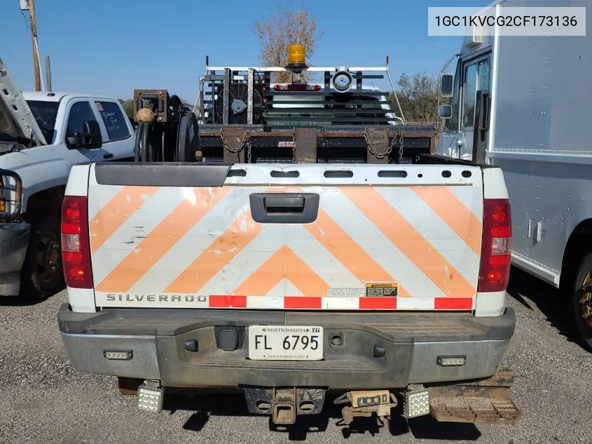 2012 Chevrolet Silverado 2500Hd Work Truck VIN: 1GC1KVCG2CF173136 Lot: 40896947