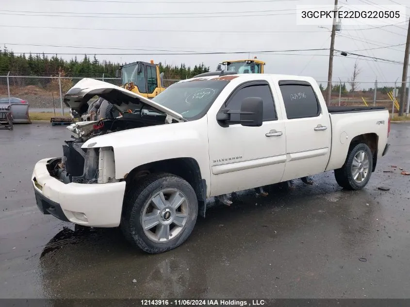 2013 Chevrolet Silverado 1500 VIN: 3GCPKTE22DG220505 Lot: 12143916