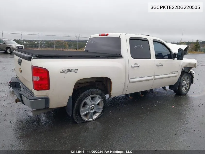 2013 Chevrolet Silverado 1500 VIN: 3GCPKTE22DG220505 Lot: 12143916