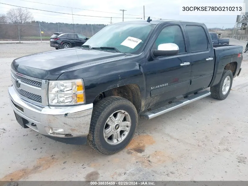 2013 Chevrolet Silverado 1500 Lt VIN: 3GCPKSE78DG210213 Lot: 38835459