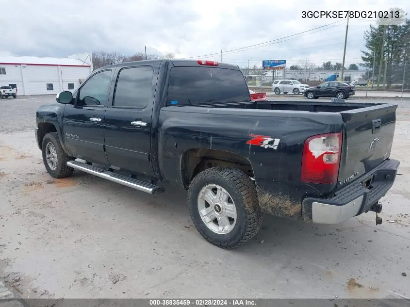 2013 Chevrolet Silverado 1500 Lt VIN: 3GCPKSE78DG210213 Lot: 38835459