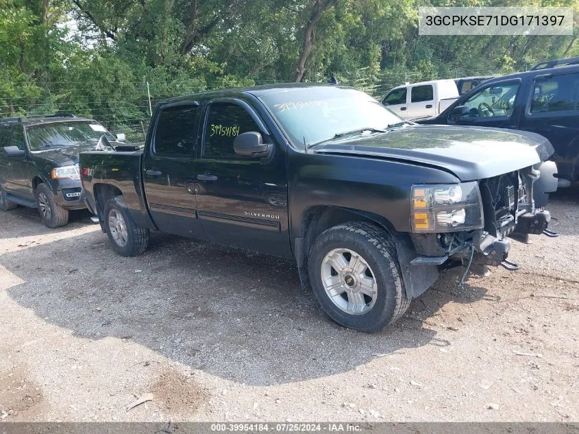 2013 Chevrolet Silverado 1500 Lt VIN: 3GCPKSE71DG171397 Lot: 39954184