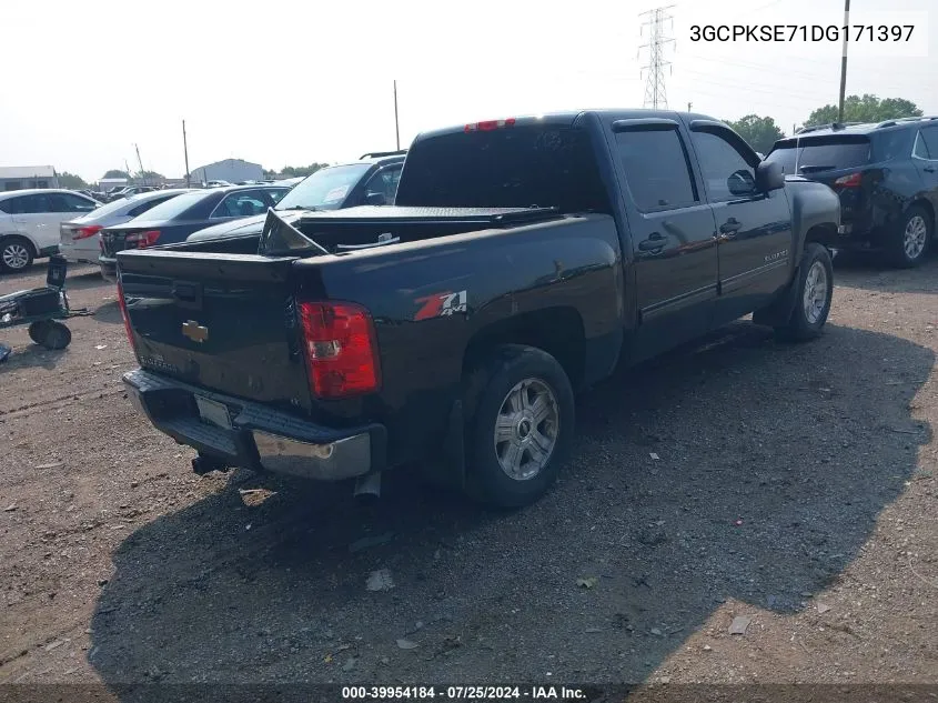 2013 Chevrolet Silverado 1500 Lt VIN: 3GCPKSE71DG171397 Lot: 39954184