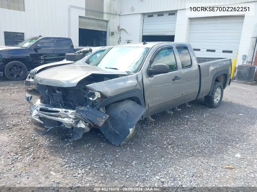 2013 Chevrolet Silverado 1500 Lt VIN: 1GCRKSE70DZ262251 Lot: 40216076