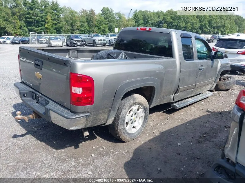 2013 Chevrolet Silverado 1500 Lt VIN: 1GCRKSE70DZ262251 Lot: 40216076