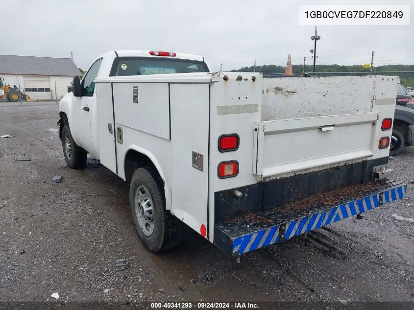 2013 Chevrolet Silverado 2500Hd C2500 Heavy Duty VIN: 1GB0CVEG7DF220849 Lot: 40341293