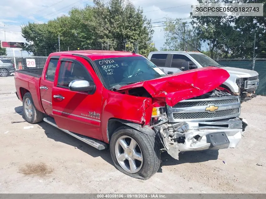 3GCPCSE05DG182743 2013 Chevrolet Silverado 1500 Lt