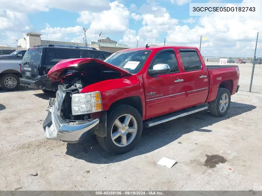 2013 Chevrolet Silverado 1500 Lt VIN: 3GCPCSE05DG182743 Lot: 40359106