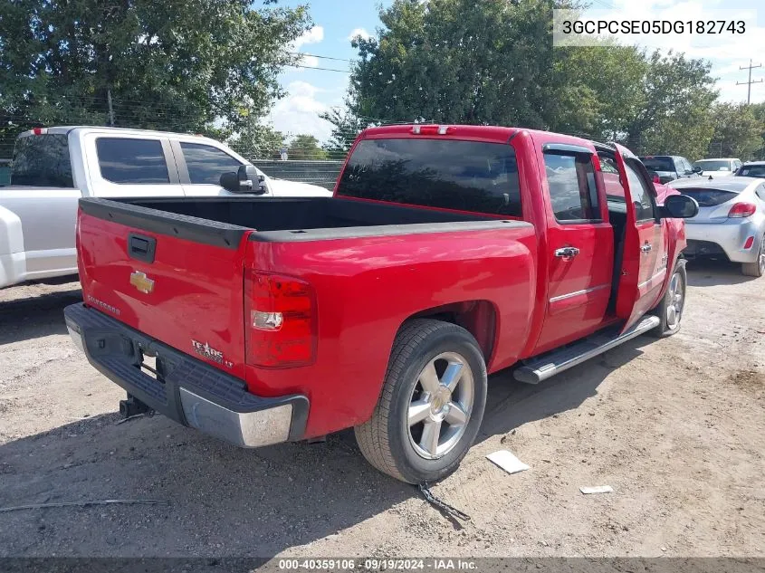 2013 Chevrolet Silverado 1500 Lt VIN: 3GCPCSE05DG182743 Lot: 40359106