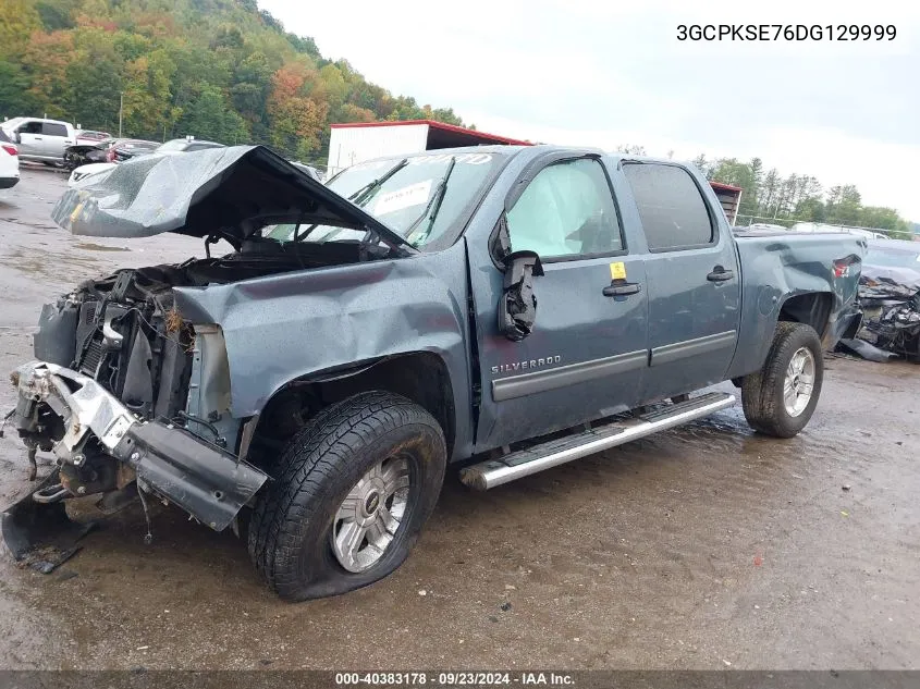 2013 Chevrolet Silverado K1500 Lt VIN: 3GCPKSE76DG129999 Lot: 40383178