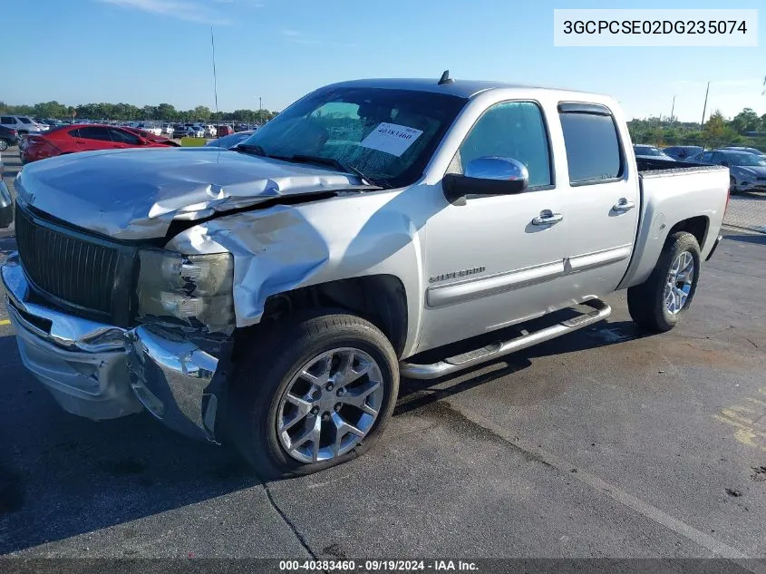 2013 Chevrolet Silverado 1500 Lt VIN: 3GCPCSE02DG235074 Lot: 40383460