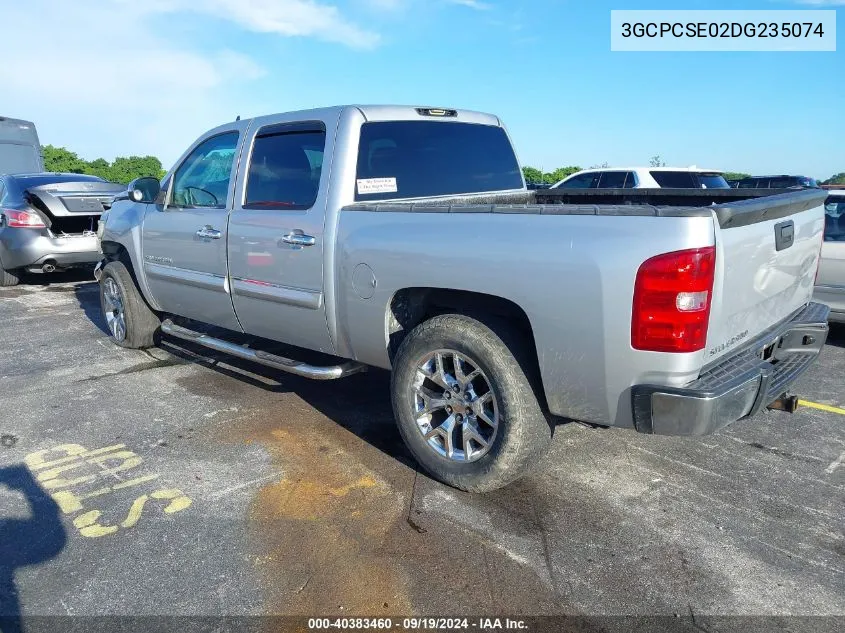 2013 Chevrolet Silverado 1500 Lt VIN: 3GCPCSE02DG235074 Lot: 40383460