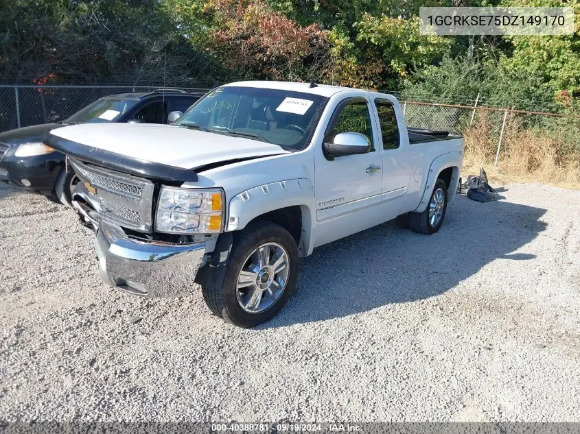 2013 Chevrolet Silverado 1500 Lt VIN: 1GCRKSE75DZ149170 Lot: 40388781