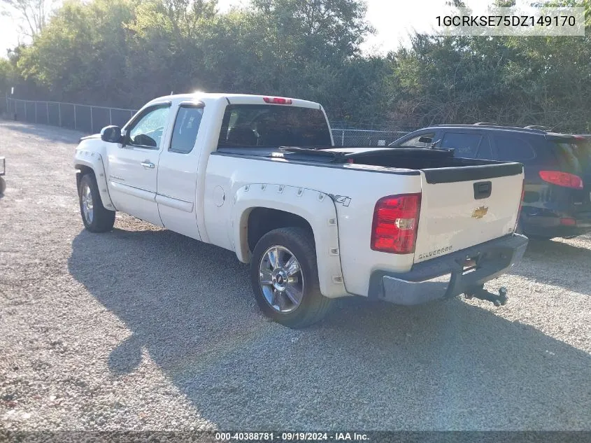 1GCRKSE75DZ149170 2013 Chevrolet Silverado 1500 Lt