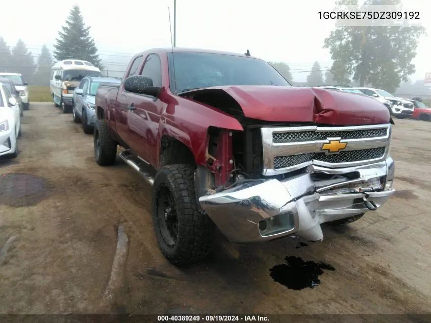 2013 Chevrolet Silverado 1500 Lt VIN: 1GCRKSE75DZ309192 Lot: 40389249