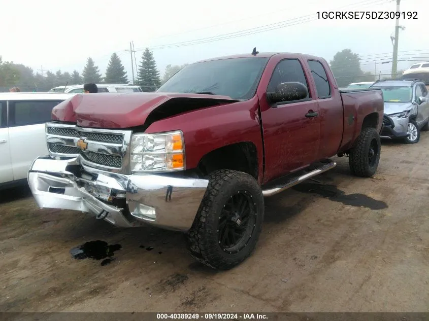 2013 Chevrolet Silverado 1500 Lt VIN: 1GCRKSE75DZ309192 Lot: 40389249