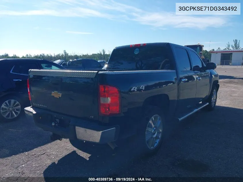 3GCPKSE71DG343492 2013 Chevrolet Silverado 1500 Lt