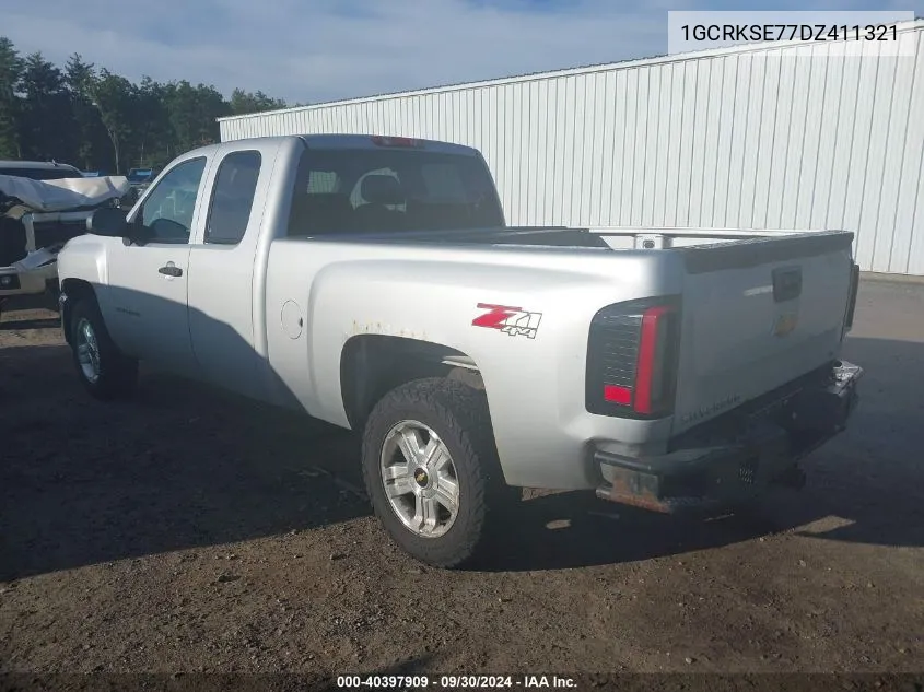 1GCRKSE77DZ411321 2013 Chevrolet Silverado 1500 Lt