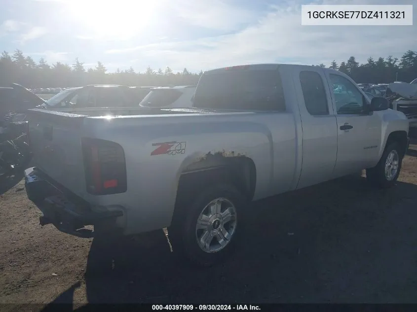 2013 Chevrolet Silverado 1500 Lt VIN: 1GCRKSE77DZ411321 Lot: 40397909