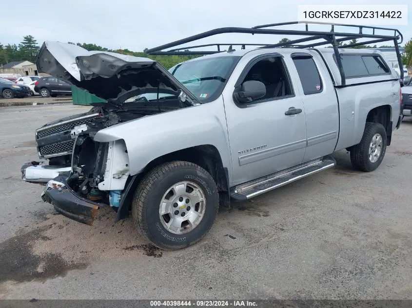 2013 Chevrolet Silverado K1500 Lt VIN: 1GCRKSE7XDZ314422 Lot: 40398444