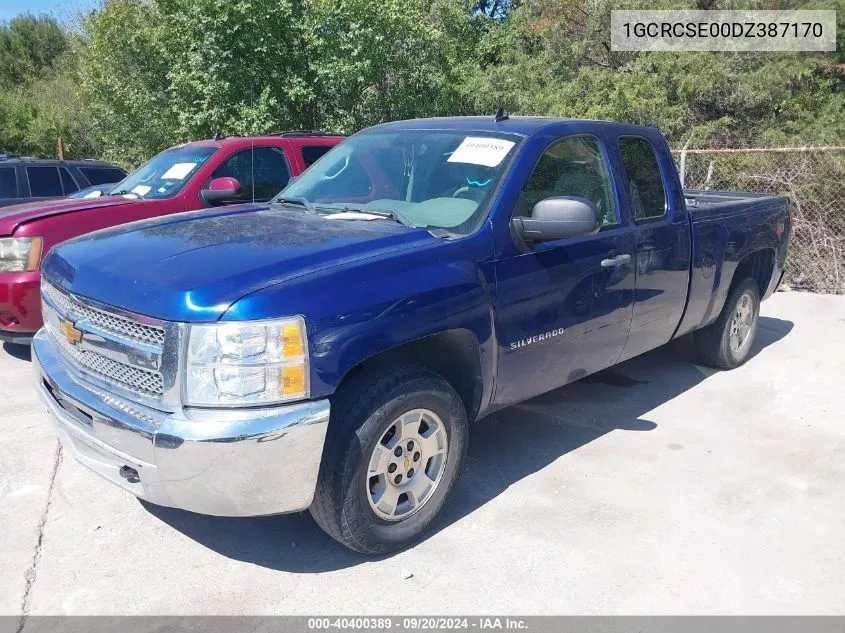 2013 Chevrolet Silverado 1500 Lt VIN: 1GCRCSE00DZ387170 Lot: 40400389