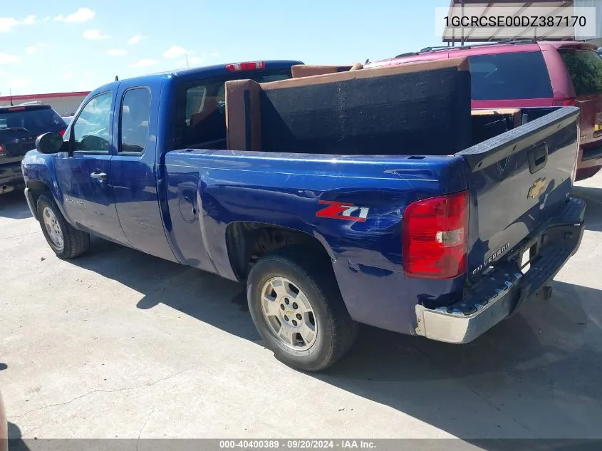 1GCRCSE00DZ387170 2013 Chevrolet Silverado 1500 Lt