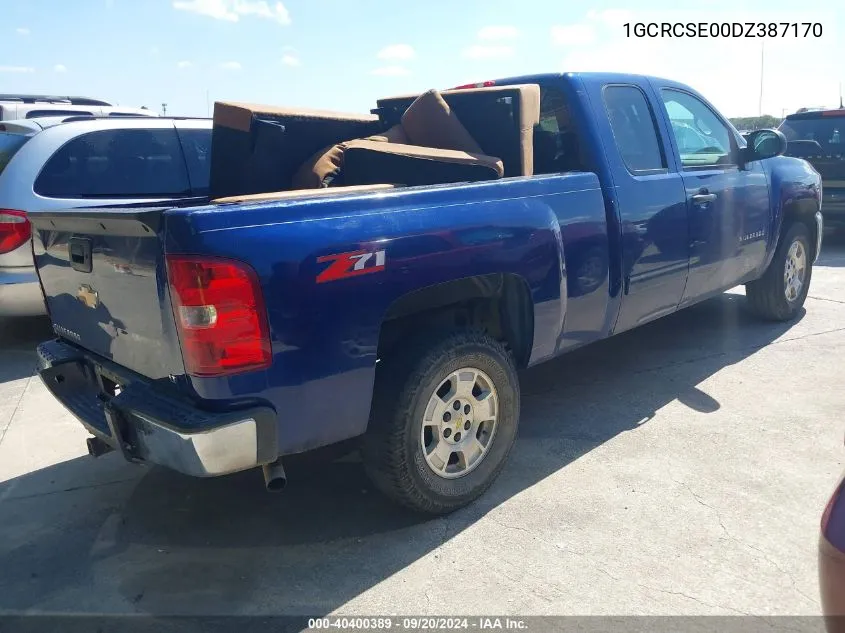 2013 Chevrolet Silverado 1500 Lt VIN: 1GCRCSE00DZ387170 Lot: 40400389