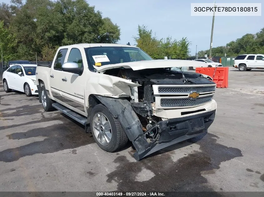 2013 Chevrolet Silverado 1500 Ltz VIN: 3GCPKTE78DG180815 Lot: 40403149