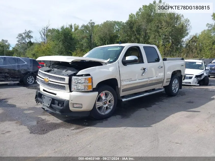 2013 Chevrolet Silverado 1500 Ltz VIN: 3GCPKTE78DG180815 Lot: 40403149