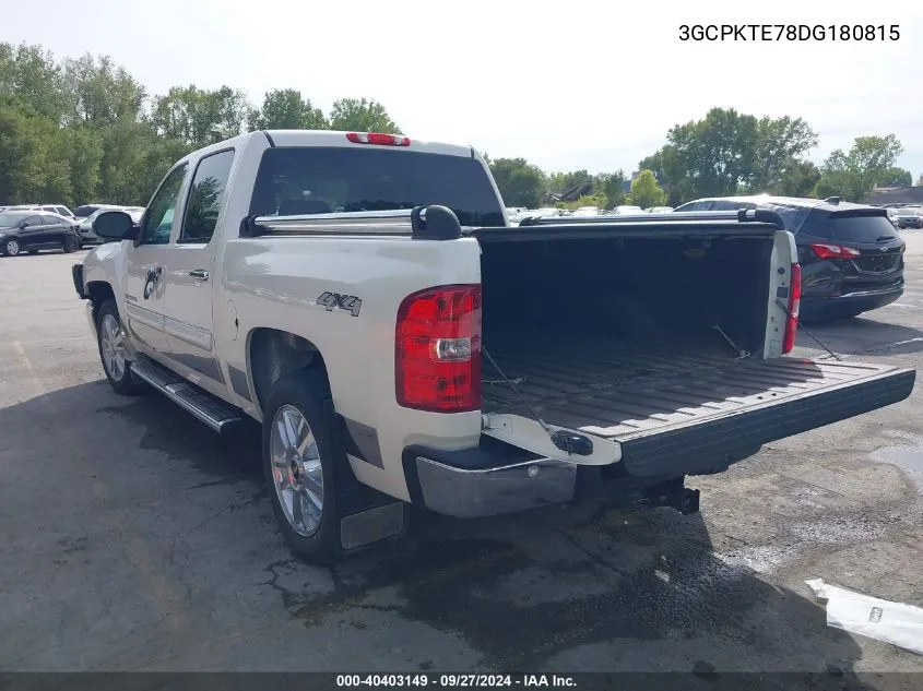 2013 Chevrolet Silverado 1500 Ltz VIN: 3GCPKTE78DG180815 Lot: 40403149