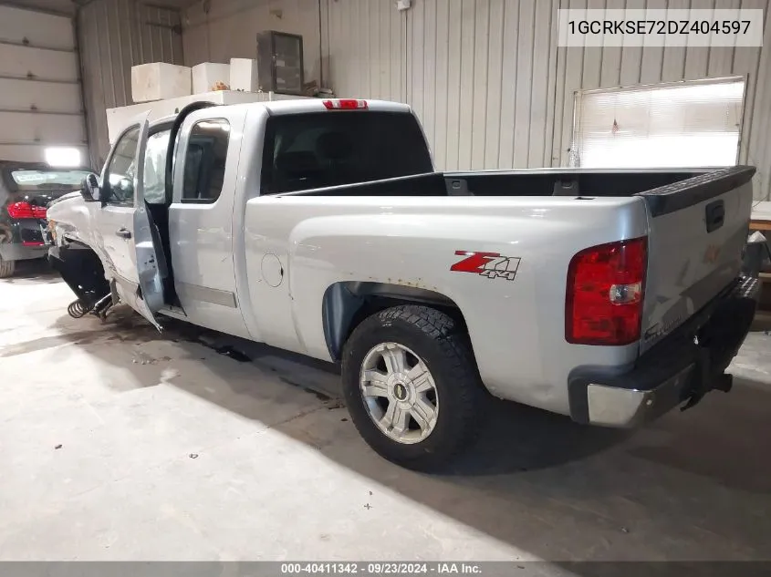 2013 Chevrolet Silverado K1500 Lt VIN: 1GCRKSE72DZ404597 Lot: 40411342