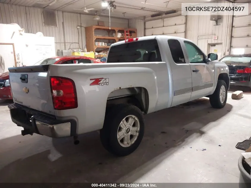 2013 Chevrolet Silverado K1500 Lt VIN: 1GCRKSE72DZ404597 Lot: 40411342