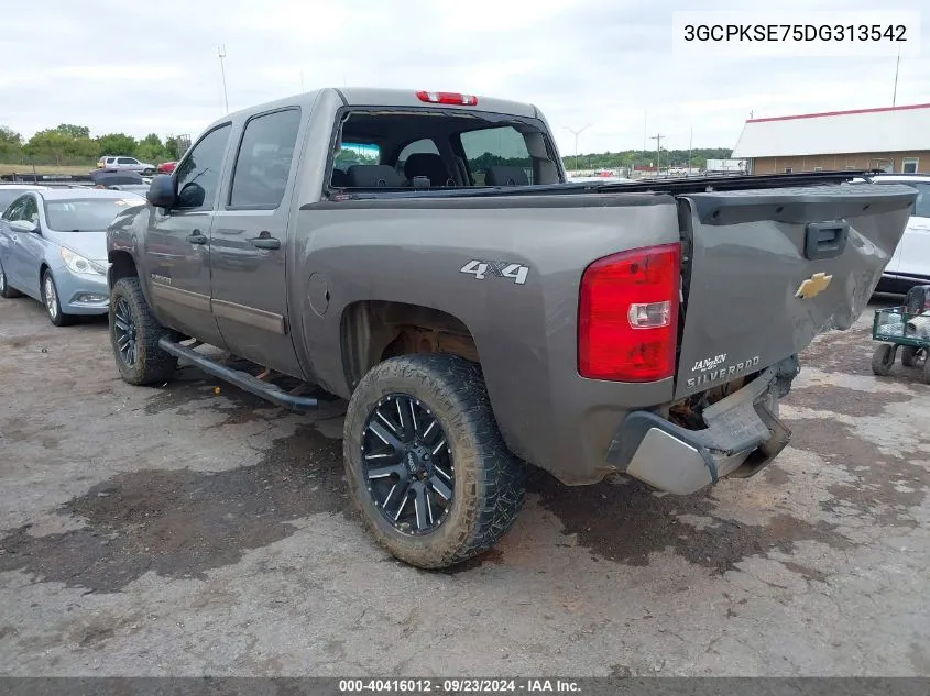 2013 Chevrolet Silverado 1500 Lt VIN: 3GCPKSE75DG313542 Lot: 40416012