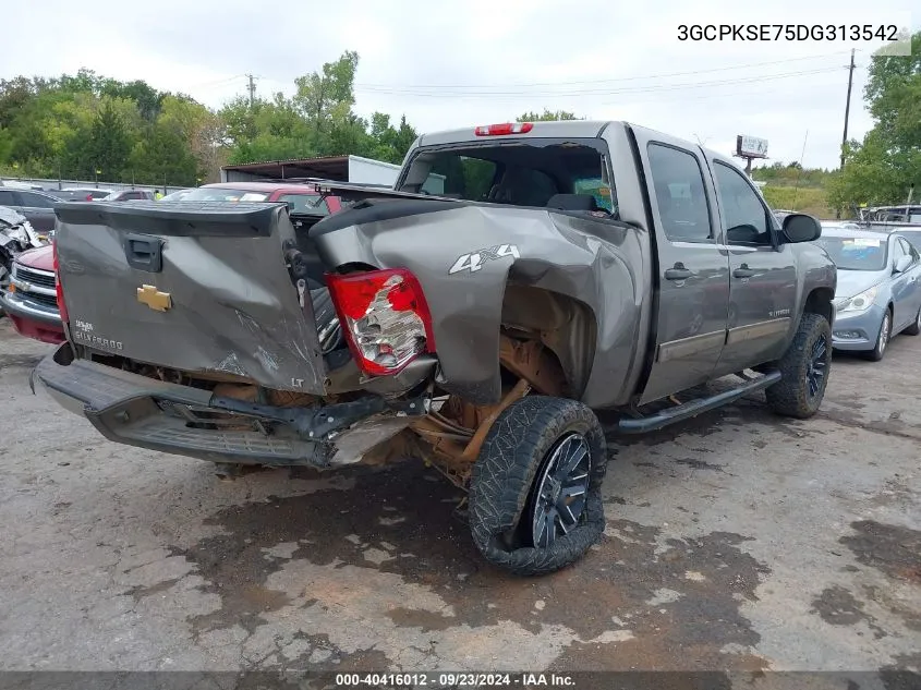 2013 Chevrolet Silverado 1500 Lt VIN: 3GCPKSE75DG313542 Lot: 40416012