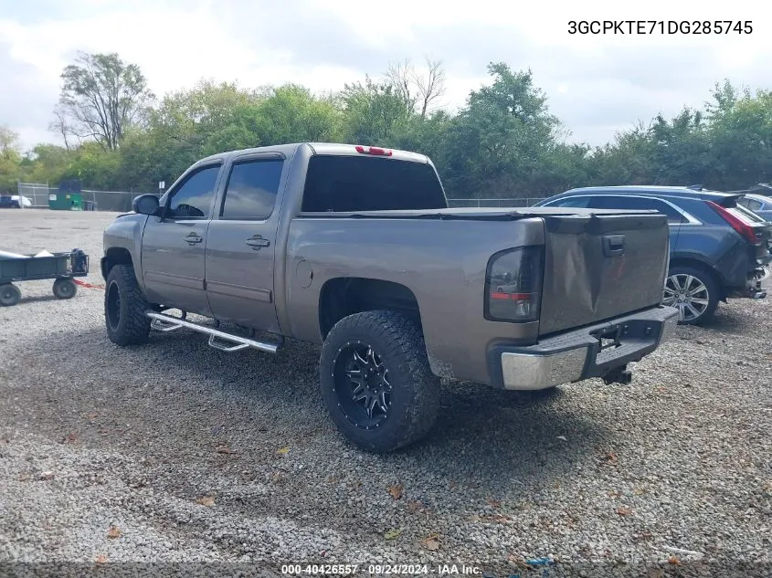 2013 Chevrolet Silverado 1500 Ltz VIN: 3GCPKTE71DG285745 Lot: 40426557