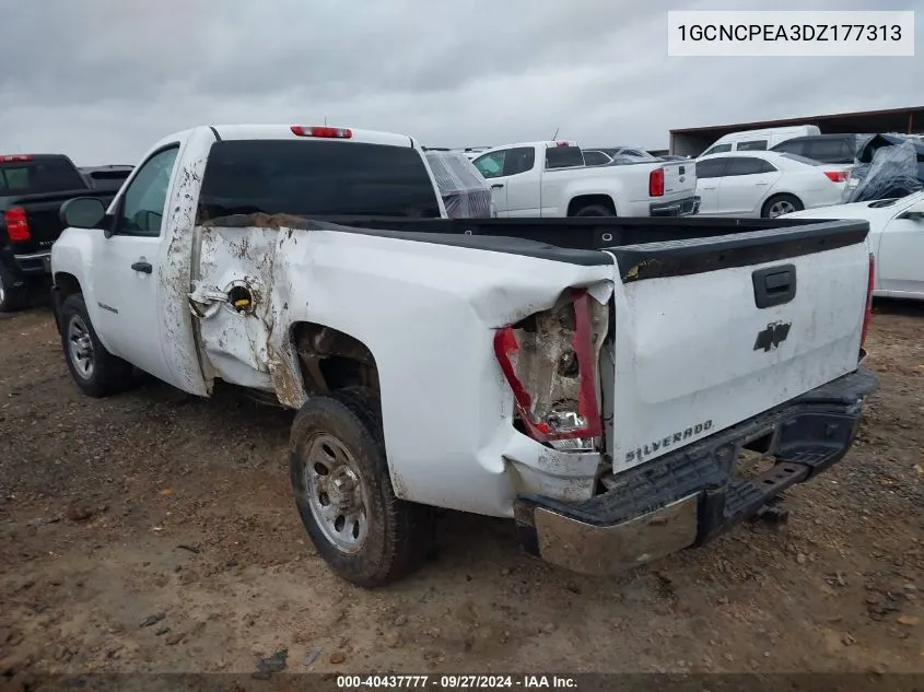 2013 Chevrolet Silverado 1500 Work Truck VIN: 1GCNCPEA3DZ177313 Lot: 40437777