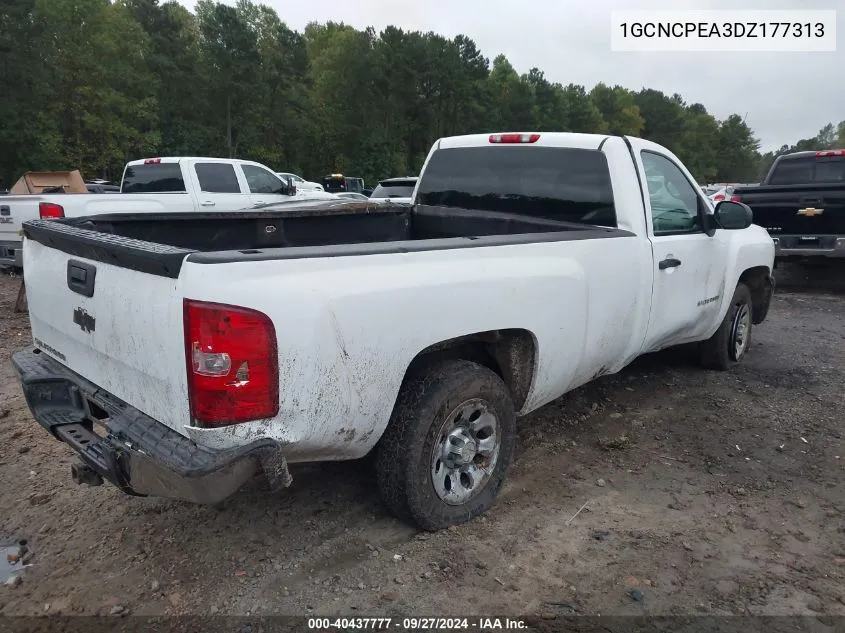 2013 Chevrolet Silverado 1500 Work Truck VIN: 1GCNCPEA3DZ177313 Lot: 40437777