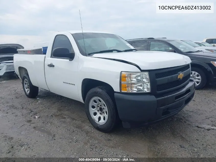 2013 Chevrolet Silverado 1500 Work Truck VIN: 1GCNCPEA6DZ413002 Lot: 40439094