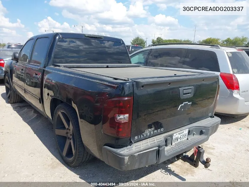 2013 Chevrolet Silverado 1500 Ls VIN: 3GCPCREA0DG203337 Lot: 40443494