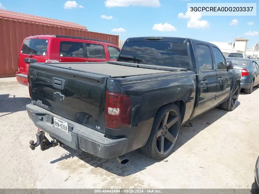 2013 Chevrolet Silverado 1500 Ls VIN: 3GCPCREA0DG203337 Lot: 40443494