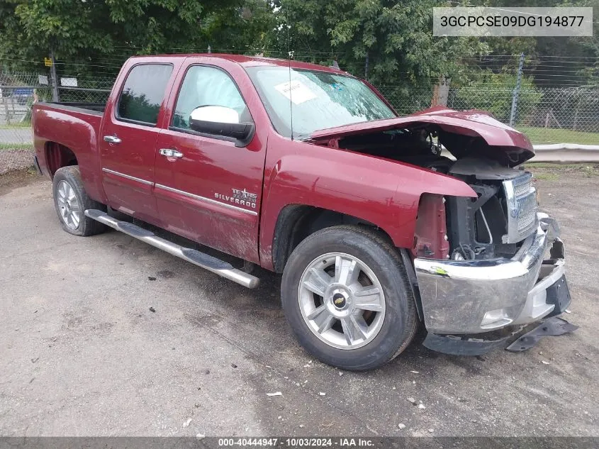 2013 Chevrolet Silverado 1500 Lt VIN: 3GCPCSE09DG194877 Lot: 40444947