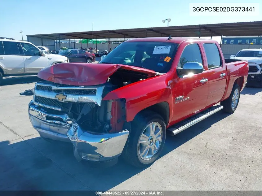 2013 Chevrolet Silverado 1500 Lt VIN: 3GCPCSE02DG373441 Lot: 40449522