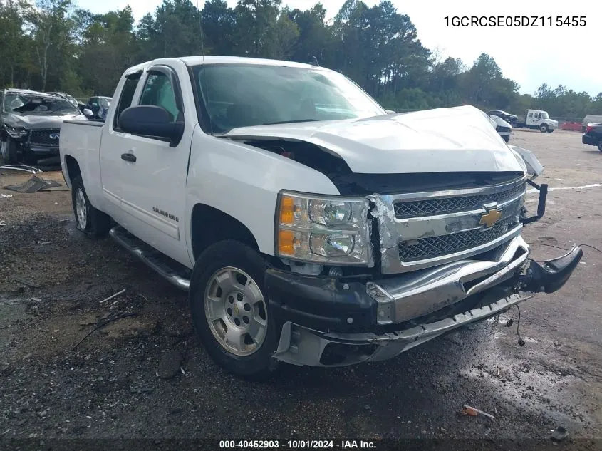 1GCRCSE05DZ115455 2013 Chevrolet Silverado 1500 Lt