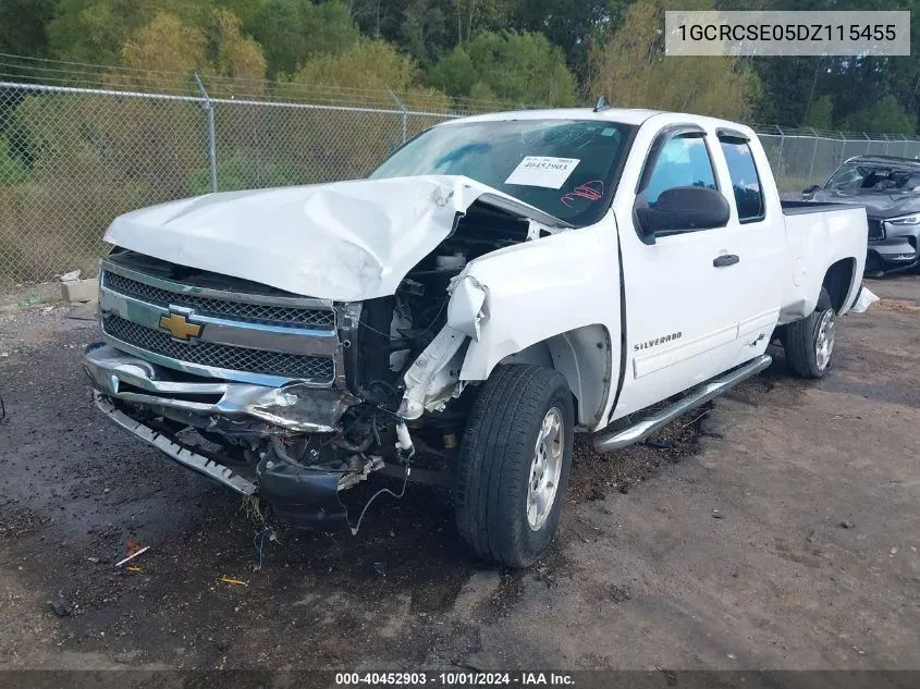 2013 Chevrolet Silverado 1500 Lt VIN: 1GCRCSE05DZ115455 Lot: 40452903